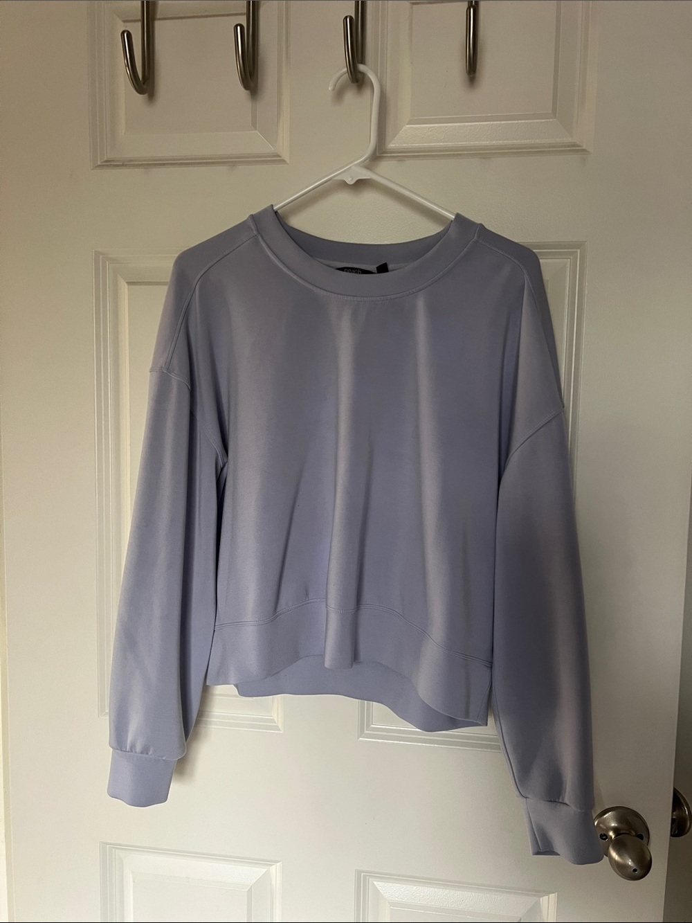 Relaxed Light Lavender Crewneck Sweatshirt - Women